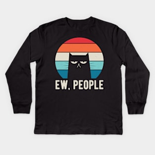 Ew People Funny Gifts Kids Long Sleeve T-Shirt